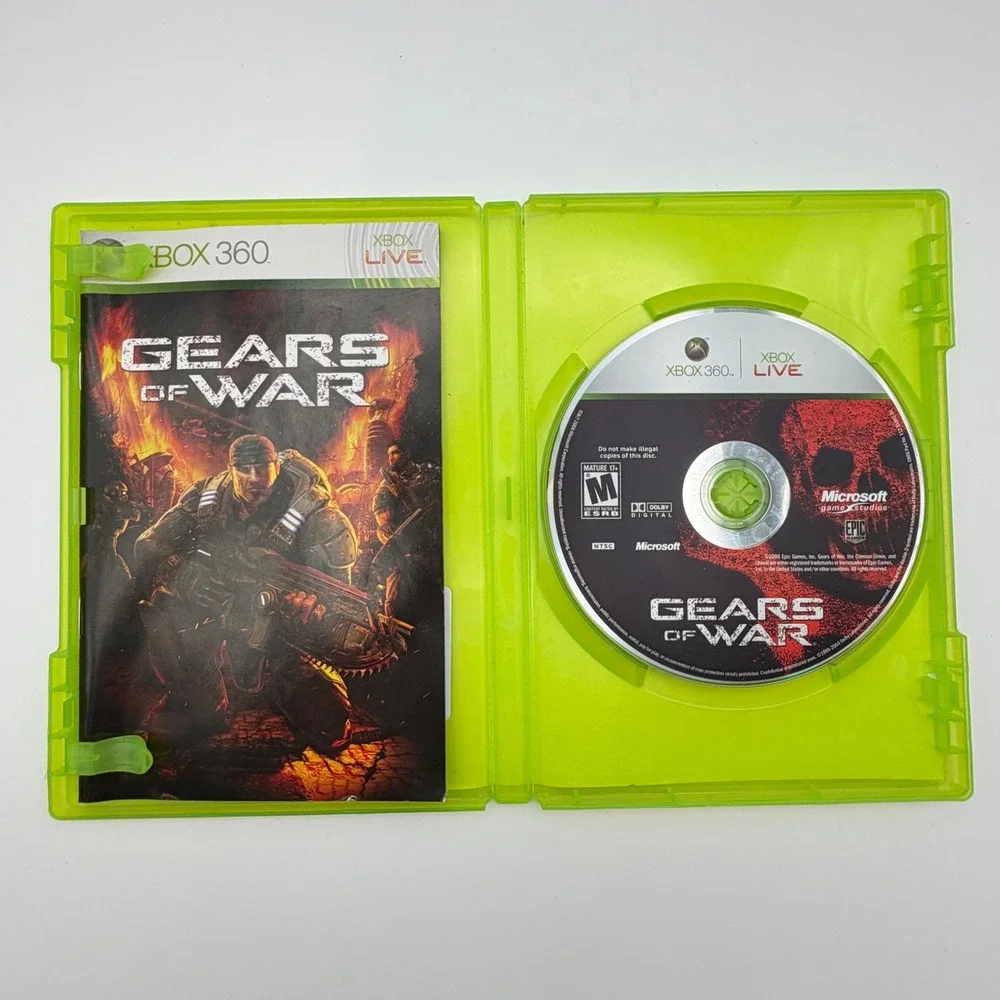 Gears of‎ War Xbox 360 Microsoft Game Studios Epic Games CIB with Manual
